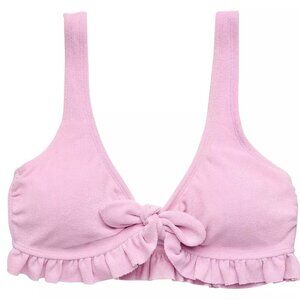 Juniors' Ninety-Nine° Ruffled Bralette Swim Top Lavender/Purple